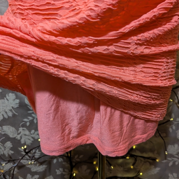 Calvin Klein Porcelain Rose Textured Lined Top, Size M, NWT! - Picture 6 of 8